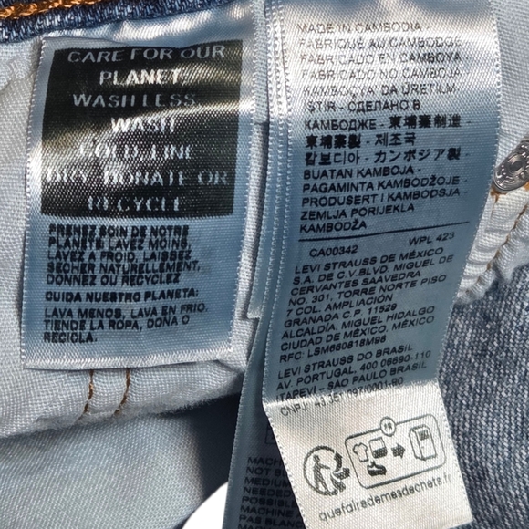 Levi’s 501 Curve Size 29 Lucid Dream Jeans High Rise Straight NWOT - Picture 12 of 16